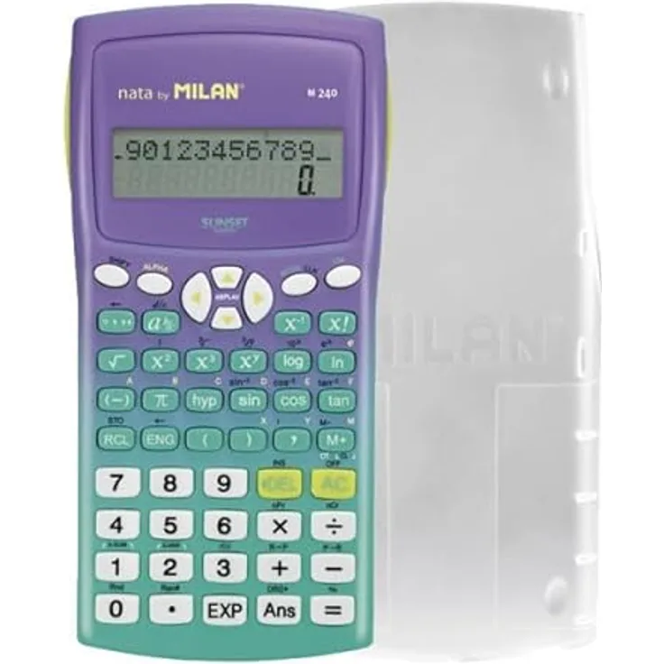MILAN® Wissenschaftlicher Taschenrechner M240 Sunset, Grün-Lila