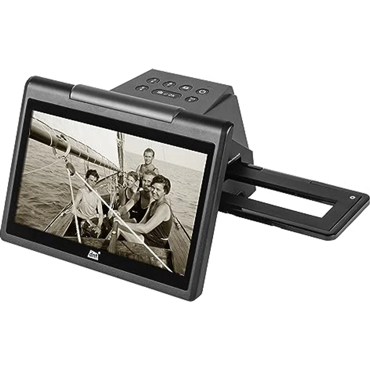 dnt 2-in-1 Dia-/Negativscanner SlideCopy basic, Digitalisiert Film-Negative und gerahmte Dias, bis 32 GB SD-Speicherkarte, Plug-&-Play – Bild 1
