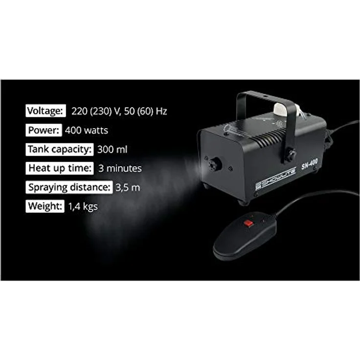 Showlite SN-400 Nebelmaschine + 5L Fluid Set – Bild 6