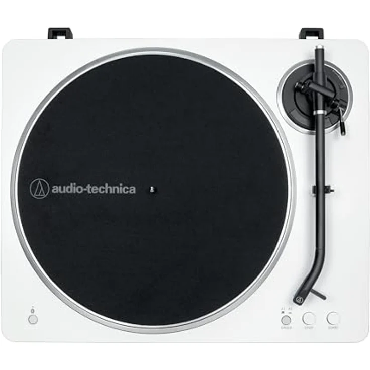 Audio-Technica AT-LP70XBT Fully Automatic Wireless Belt-Drive Turntable (White/Silver) – Bild 2
