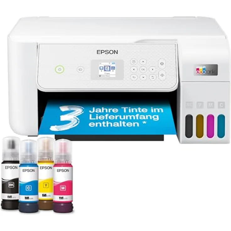 Epson EcoTank ET-2876 A4-Multifunktions-Wi-Fi-Tintentankdrucker, bis zu 3 Jahre Tintenvorrat, Farbe: [hier Farbe einfügen]