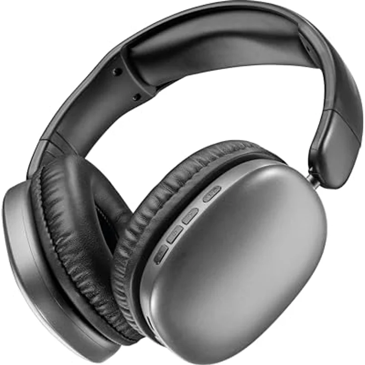 Cellularline Music & Sound MAXI 3, Bluetooth Kopfhörer mit ANC, 27 Stunden Akkulaufzeit, kabellos und kabelgebunden, Schwarz – Bild 1