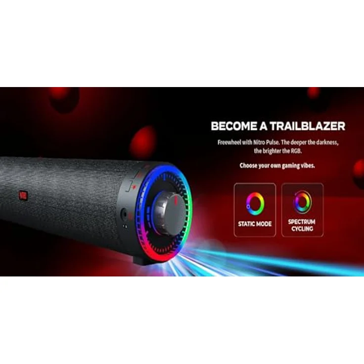 Acer Nitro Gaming Soundbar (GP.SPK11.00A), 10 W, 2.0 Kanal, RGB-Beleuchtung, Schwarz – Bild 5