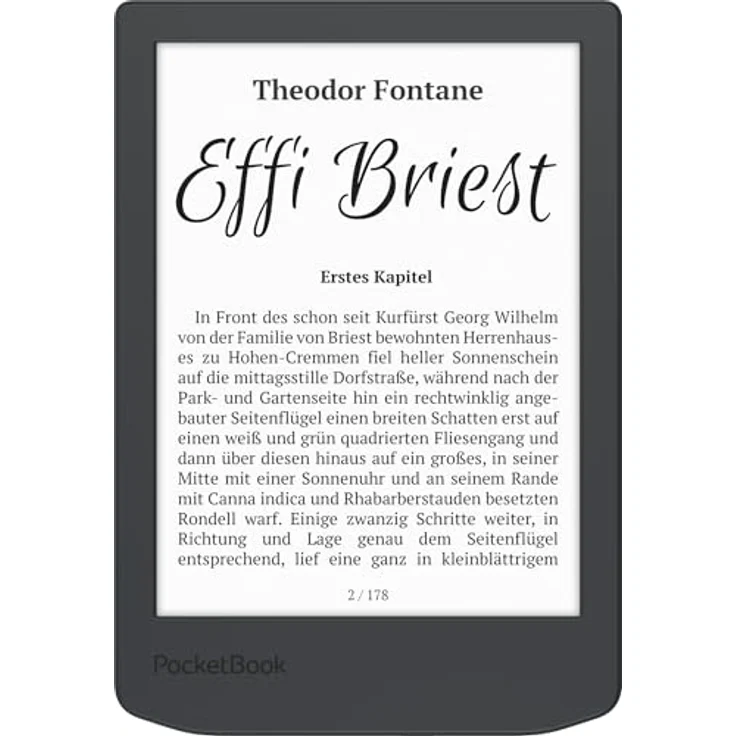 POCKETBOOK Verse Lite, 8 GB eReader mit 15,24 cm E Ink Carta Display und integrierter Beleuchtung, Midnight Grey – Bild 4