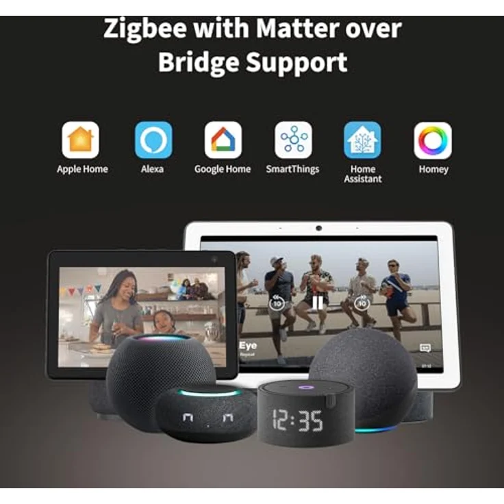 AQARA Display Switch V1, Display-Schalter mit 2,08" LCD, Weiß, Matter- und Zigbee-kompatibel, Energieverbrauchsanalyse, proximitätsaktiviert – Bild 5