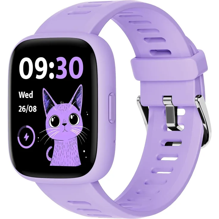 BIGGERFIVE Kinder Smartwatch, 1.8 Zoll Fitness Uhr mit Herzfrequenz, Schrittzähler, Schlaftracker, IP68 wasserdicht, 80 Sportmodi und Puzzle Spiele