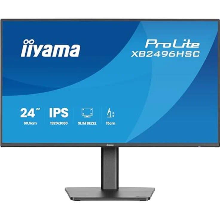 iiyama ProLite XB2496HSC-B1, 24" Monitor mit 144 Hz Bildwiederholfrequenz, höhenverstellbarem Standfuß und USB-C Anschluss – Bild 2