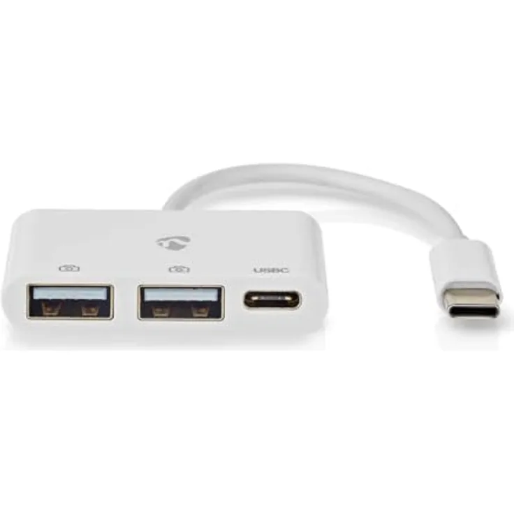 Nedis USB-Hub - 1x USB-C™ - 1x USB-C™ / 2X USB 2.0 A Female - 3-Port Port(s) - Stromversorgung über USB, USB 2.0, 480 Mbit/s