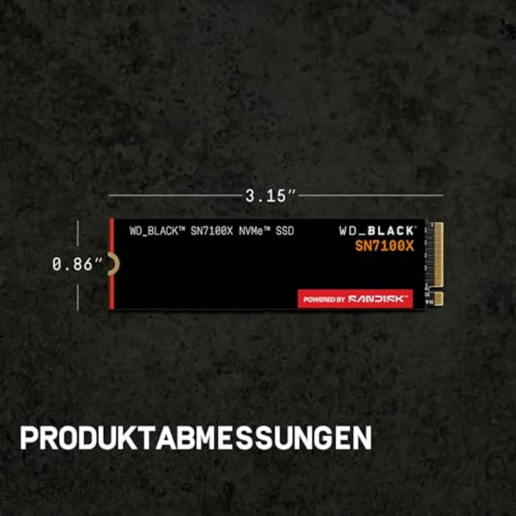 SanDisk WD_BLACK SN7100X SSD, NVMe M.2 2280, 4 TB, PCIe Gen4, bis zu 7.250 MB/s Lesegeschwindigkeit, offizielle ROG Xbox Ally-Lizenz – Bild 4