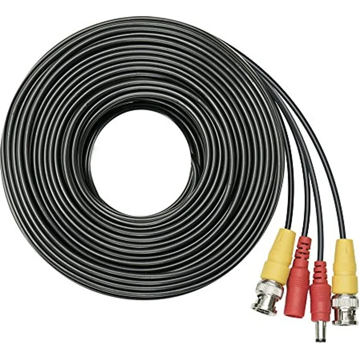 Netzteil und Videokabel PNI CCTV 20M für analoge AHD Überwachungskameras, 20 m