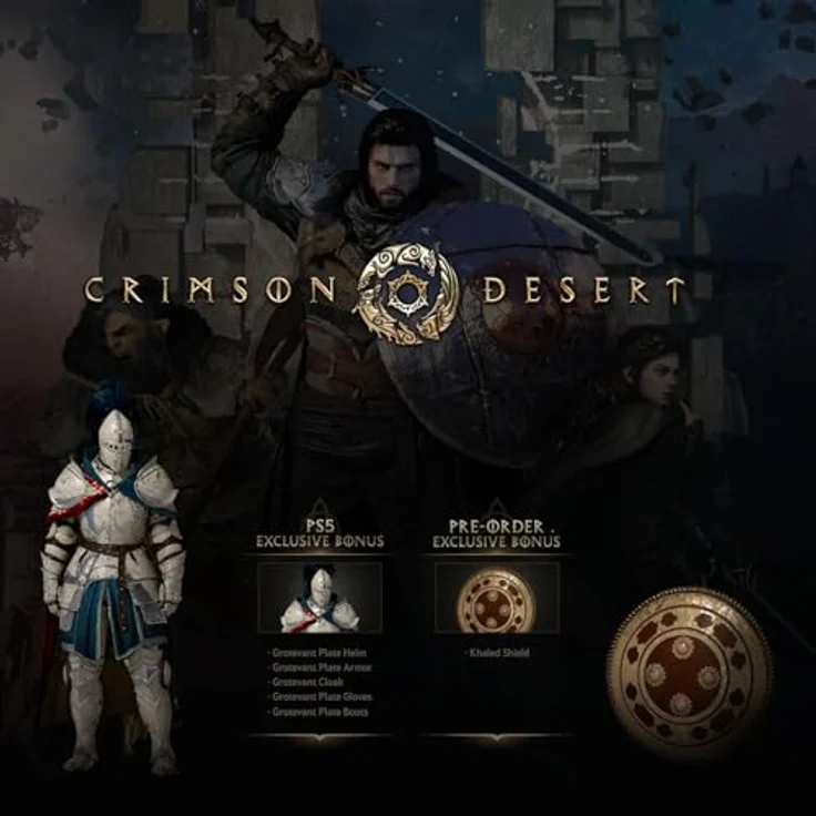 Pearl Abyss Crimson Desert Day One Edition, PS5 Open-World Spiel mit Khaled-Schild DLC und exklusivem Bonus-DLC – Bild 2