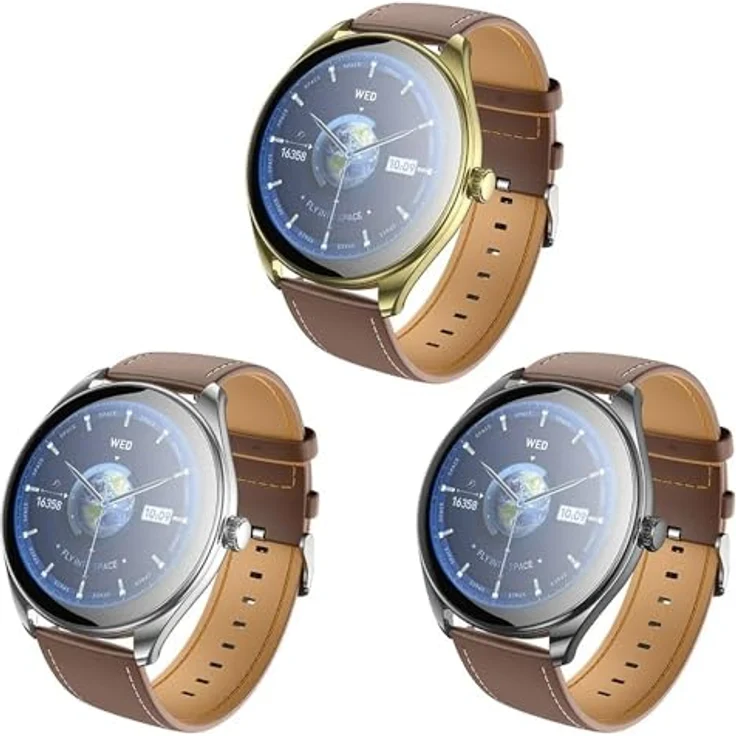 COFI 1453 Elegante Watch mit Anruffunktion in Gold - Multifunktionale wasserdichte Smartwatch – Bild 3