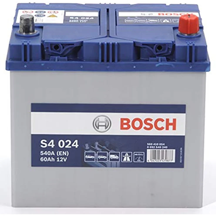 Bosch S4 Starterbatterie, 60 Ah, 12 V, 540 A, wartungsfrei, Blau/Weiß – Bild 2