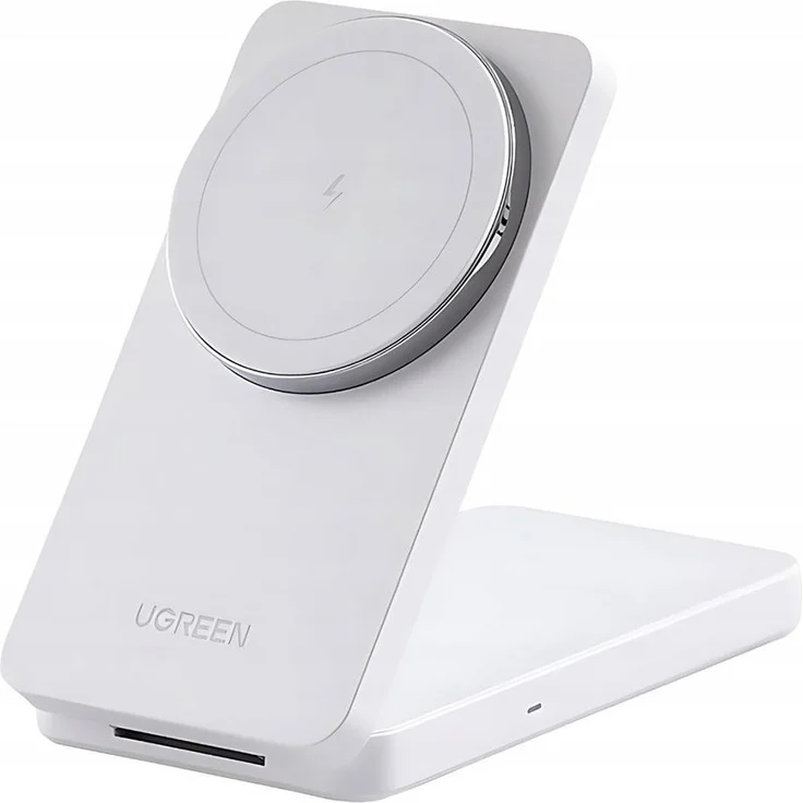 Ugreen 2in1 Magnetisches Drahtloses Ladegerät (20 W), Wireless Charger für iPhone und AirPods, Weiss
