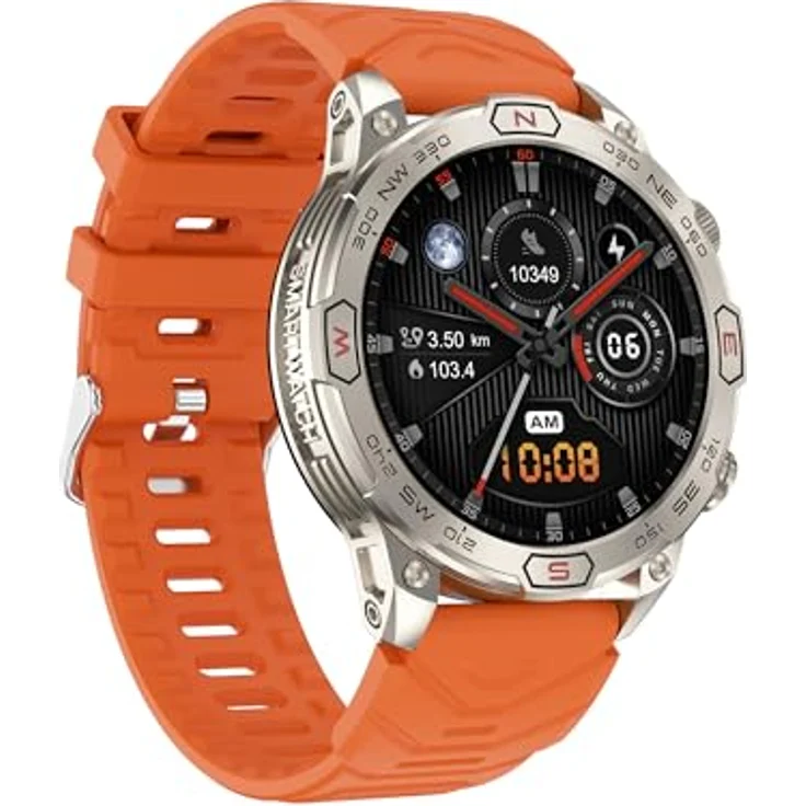 VALDUS VD36 PRO (2025) Silver, Gesundheitsuhr Smartwatch mit AMOLED Display, Telefoniefunktion und unzerstörbarem Design – Bild 3