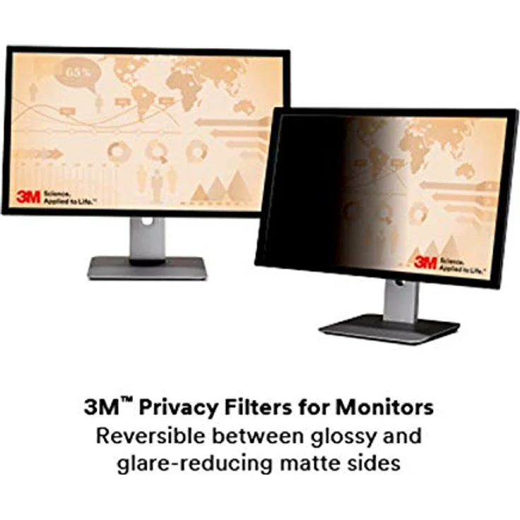 3M Blickschutzfilter für Bildschirme, 49.5 cm (19.5") - Schwarz, ergonomisches Design – Bild 5