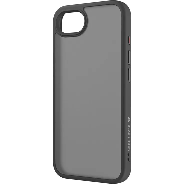 BlackRock Hybrid Case Cover für Apple iPhone 16e, Schwarz - robuster Schutz mit angenehm griffiger Oberfläche