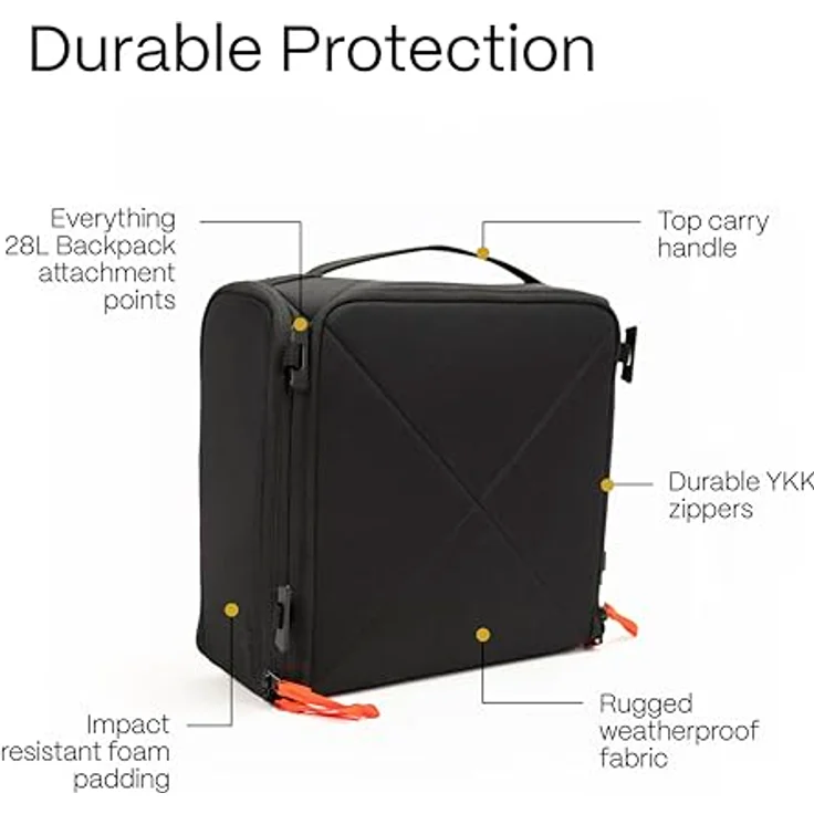 Moment Alles Kameraeinsatz – Schwarz, 8L, Robustes Design, Wasserabweisend, Integrierte Filterschlitze – Bild 4