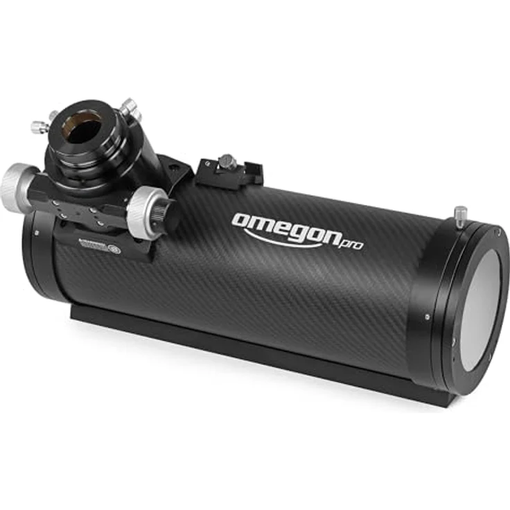 Omegon Pro Carbon Astrograph 114/456 OTA, Teleskop mit 2" Okularauszug, CNC-gefrästen Rohrschellen und leichtem Carbon-Tubus – Bild 2