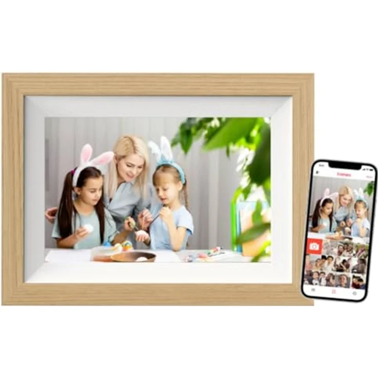 Braun Photo DigiFrame 10W WiFi, 10,1 Zoll Digitaler Bilderrahmen mit 1280 x 800 Pixel, 32 GB Speicher, schwarz – Bild 2