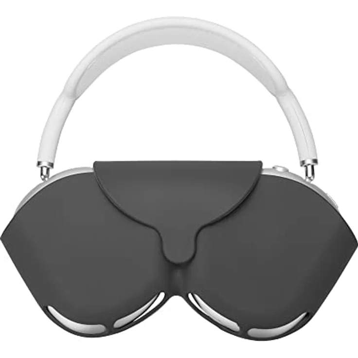 kwmobile Hülle kompatibel mit Apple Airpods Max Case - Schwarzes Silikoncover mit präzisem Design und sicherem Verschluss – Bild 1