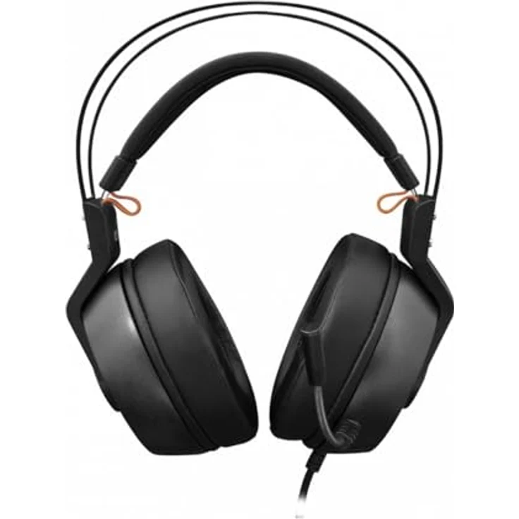 White Shark Caracal GH-1949, Kabelgebundenes Gaming Headset mit LED, 50-mm-Treibern, Memory-Schaum-Ohrpolstern, Rot – Bild 3