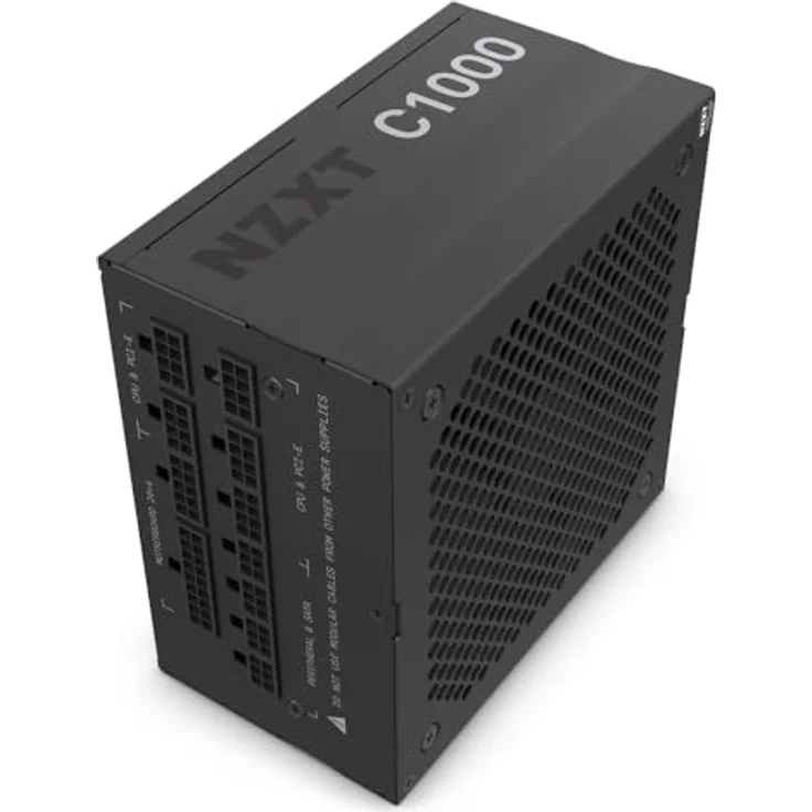 NZXT C1000 Gold (2022) - PA-0G1BB-EU - 1000 Watt Netzteil - 80 Plus Gold Zertifiziert - DC-DC Technologie - Semi Modular Design - Ummantelte Kabel - ATX Gaming Netzteil – Bild 1
