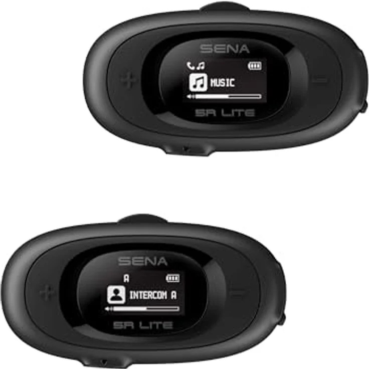 Sena 5R Lite Dual Pack Intercom, Bluetooth 5.1, HD-Gegensprechanlage, Silber, bis zu 700 m Reichweite – Bild 1