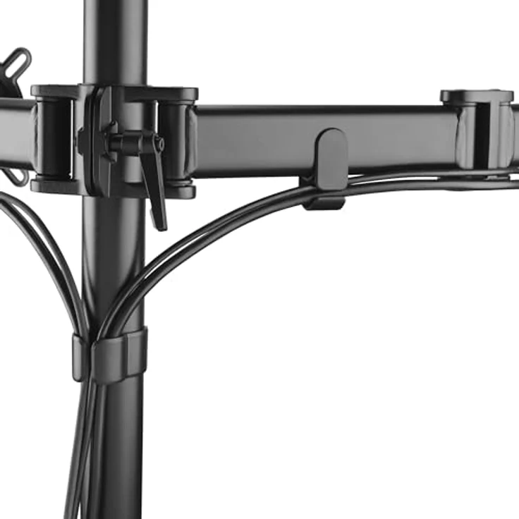 One For All Universal-Doppelmonitorarm DM2210 Schwarz, Monitorständer für 13-32 Zoll Monitore mit 8 kg Tragkraft – Bild 5