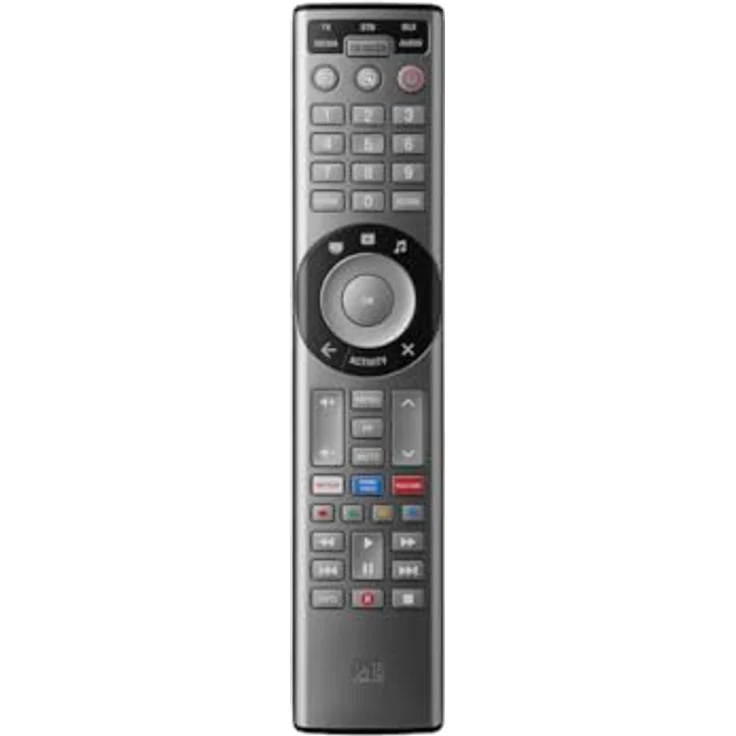 ONE FOR ALL Smart Control Pro 5 (URC7956), Universal Fernbedienung für bis zu 5 Geräte mit Lernfunktion, App-Steuerung und Schnellzugriffstasten für Streaming-Dienste – Bild 2