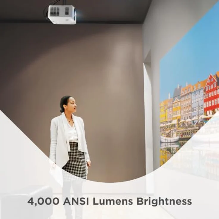 Viewsonic LSD400HD-ST, Full HD Laser Beamer mit 4000 Lumen, Kurzdistanzprojektion, Weiss – Bild 5