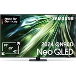Samsung Neo QLED 4K QN90D Fernseher 75 Zoll, Samsung TV mit Neural Quantum 4K AI Gen2 Prozessor, Quantum-Matrix-Technologie, Motion Xcelerator, Smart TV, GQ75QN90DATXZG, Deutsches Modell [2024]