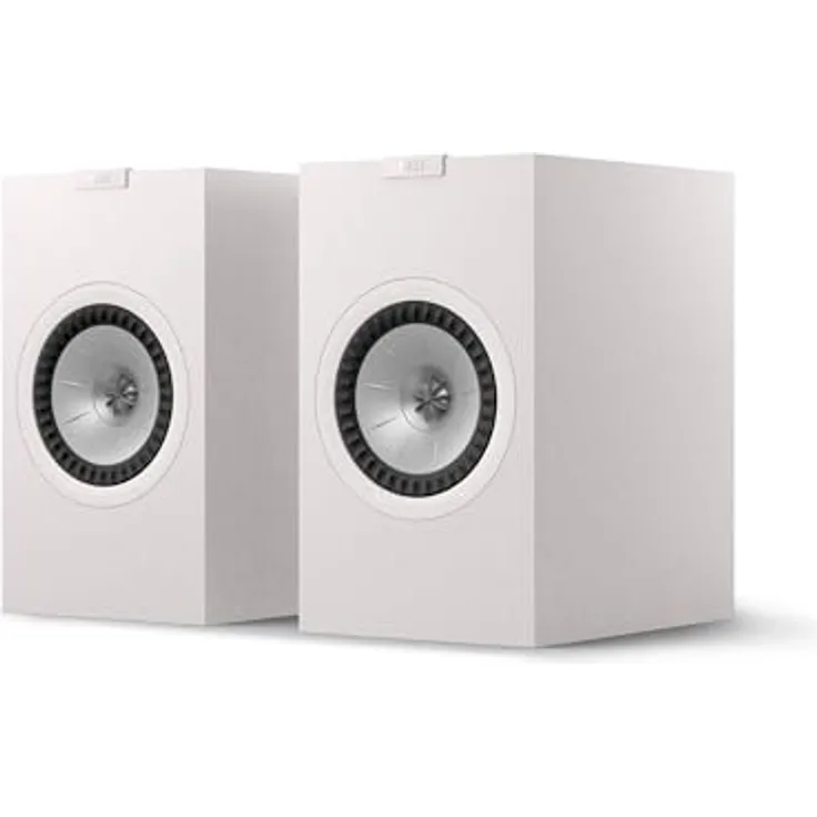 KEF Q3 Meta HiFi-Regallautsprecher, Satin White | Uni-Q-Technologie mit MAT | Vielseitiges Heimkino