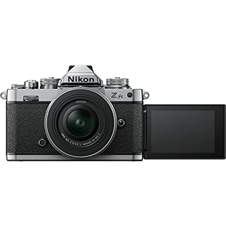 Nikon Z fc KIT Z DX 16-50 mm 1:3.5-6.3 VR Silver Edition (20.9 MP, OLED-Sucher mit 2.36 Millionen Bildpunkten, 11 Bilder pro Sekunde, Hybrid AF mit Fokus-Assistent, ISO 100-51.200, 4K UHD-Video) – Bild 4