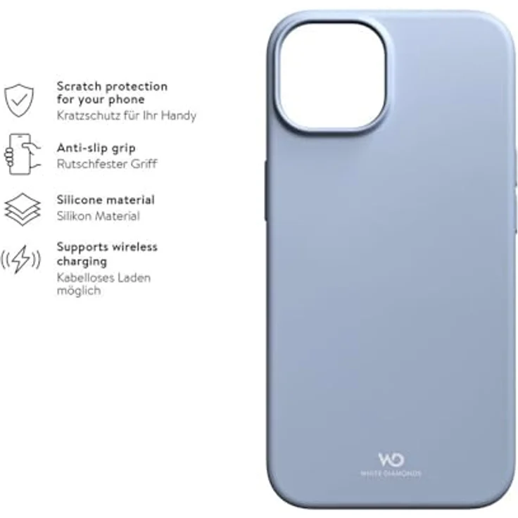 White Diamonds Urban Case Cover für Apple iPhone 14, Hellblau, Handytasche – Bild 3