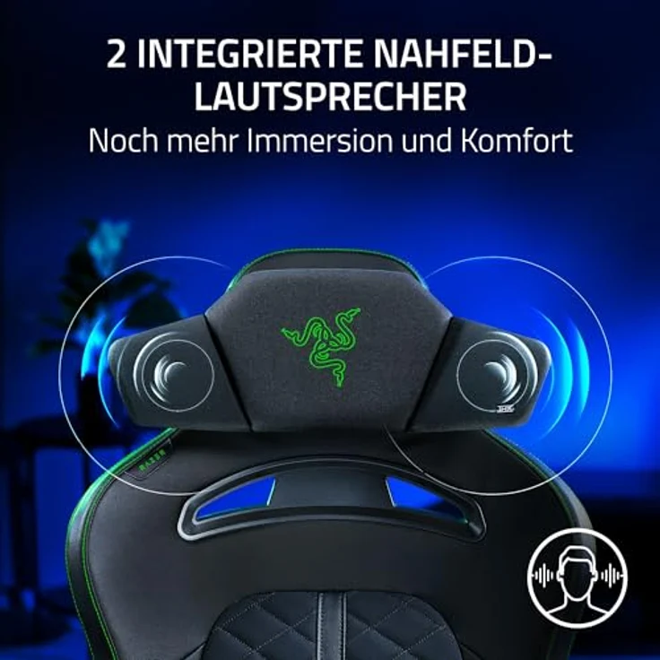 Razer RC81-04350101-R3M1, PC-Lautsprecher 2.0 Kanäle, Verkabelt & Kabellos, Schwarz, versandkostenfrei – Bild 2