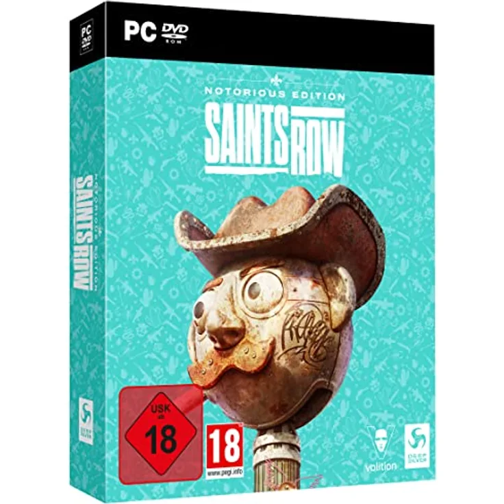 Deep Silver Saints Row Notorious Edition (PC) (64-Bit), Erweiterte Spielversion mit exklusiven Inhalten und humorvoller Blockbuster-Story