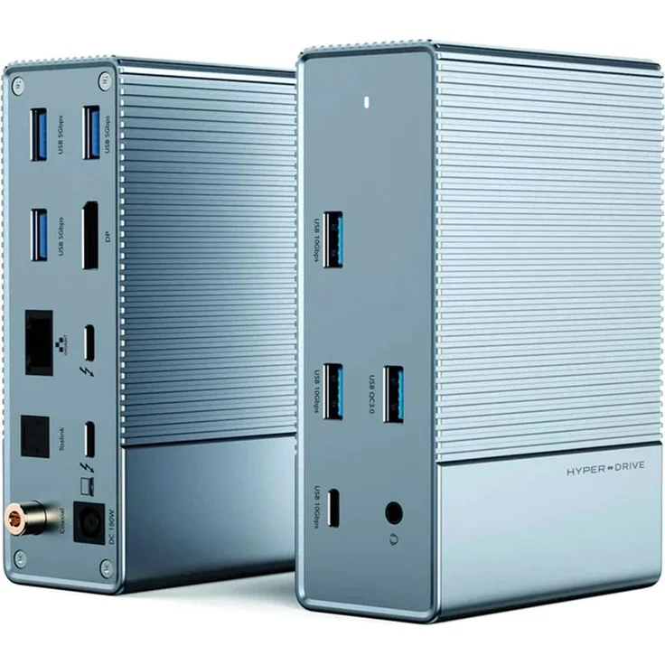 Targus HyperDrive GEN2, Dockingstation mit Thunderbolt 3, 1GbE und 180 Watt, Europa