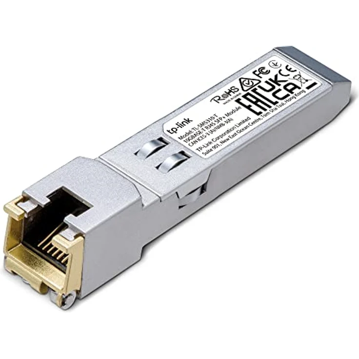TP-LINK TL-SM5310-T Module RJ45 SFP+ 10G Base-T, Prend en Charge Les Fonctions de contrôle TX Disable, Fonction enfichable SFP+ Footprint, Coque en métal, Faible EMI – Bild 1