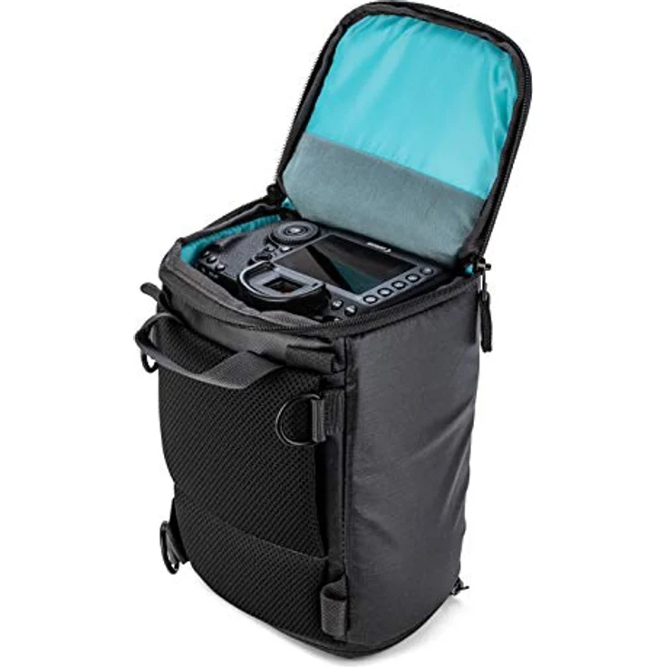 Shimoda Top Loader Kameratasche, wasserabweisend, gepolstert, passend für DSLR, SLR, spiegellose Kameras und Objektive – perfekte Tasche für Ihre Drohne – Schwarz – Bild 4