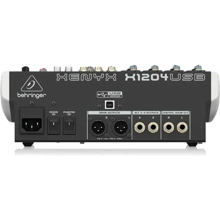 Behringer Xenyx X1204USB Mischpult mit USB-Audio-Interface (12-Kanal, 2-2 Bus) – Bild 5
