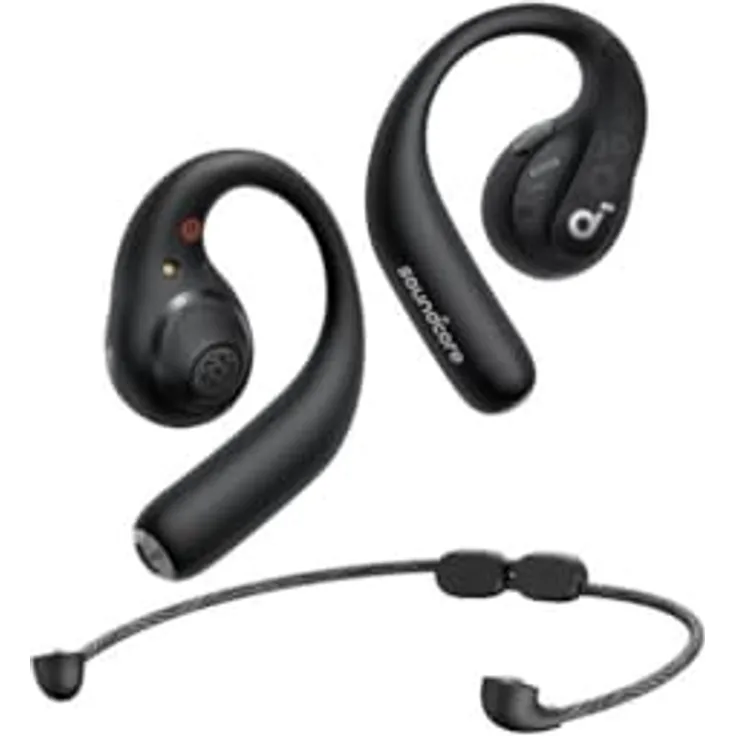 Anker SoundCore AeroFit Pro Black (Kabellos) On-Ear Kopfhörer, Schwarz