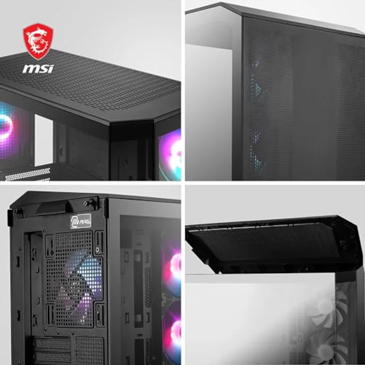 MSI MAG PANO M100R PZ (Mini ITX, mATX), PC Gehäuse, Schwarz – Bild 6