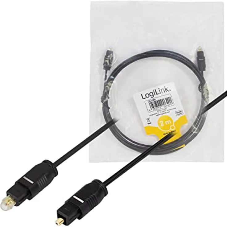 LogiLink Toslink Kabel - bietet beste Tonqulität für Ihre Soundbar, das Heimkino, HiFi Anlage, Spielkonsole, etc. in 2,0 m – Bild 6