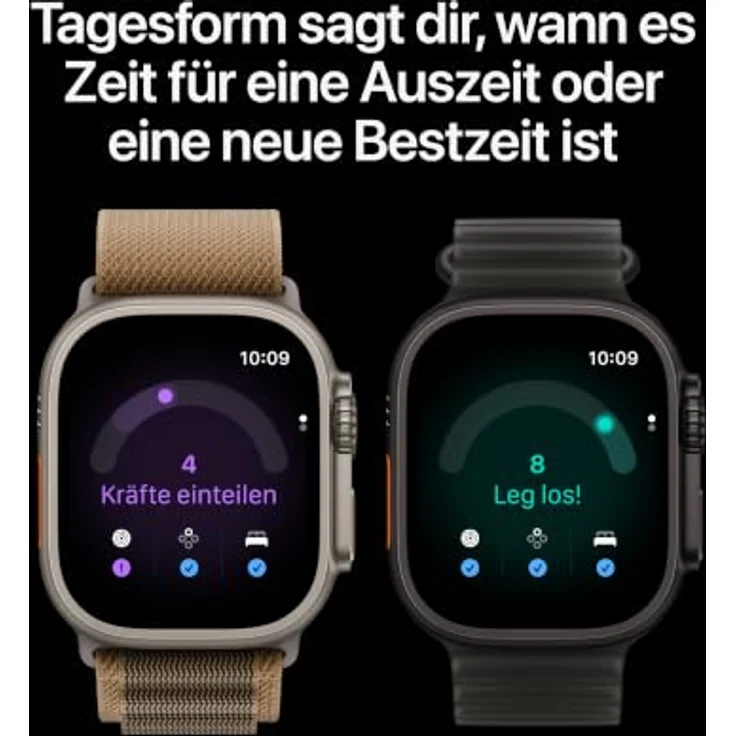 Apple Watch Ultra 4 Cellular 49mm, Schwarz Titan Case, Haltransparente Schwarz Ocean Band, S11 Chip, Präzises Dual-Frequenz GPS, Unfall- und Sturzerkennung – Bild 4