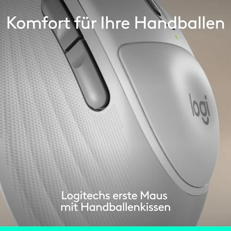 LOGITECH Signature Comfort Plus MK880, kabelloses Maus- und Tastaturset mit ergonomischer Handballenauflage, Off White – Bild 5