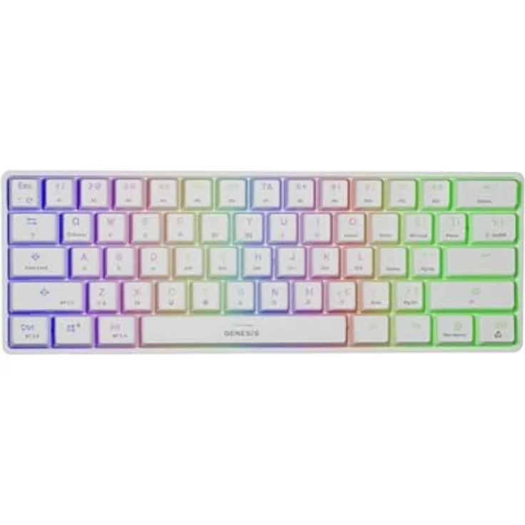 Genesis TECLADO Gaming (Ingles) Thor 660 RGB Weiß mit LED