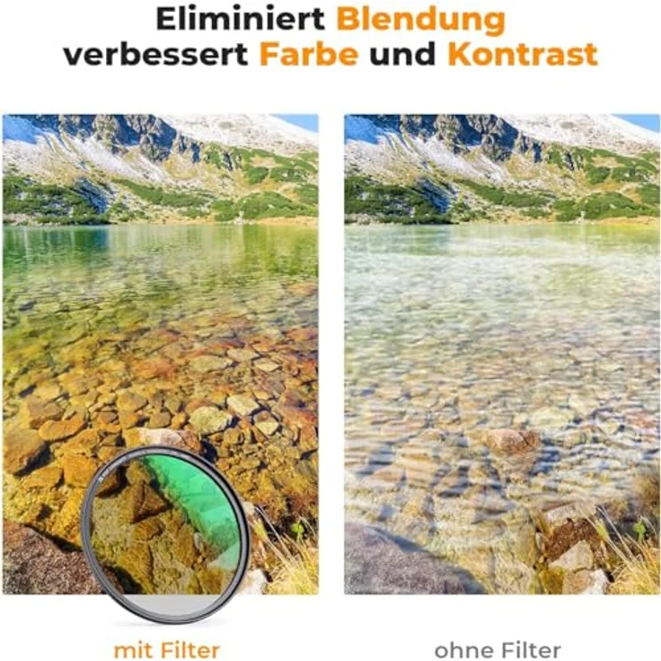 K&F Concept Nano X-Serie Magnetischer CPL Filter 67mm, Zirkular-Polfilter, HD 28 Multi-Layer-Beschichtungen, ultra-slim, optisches Glas – Bild 4