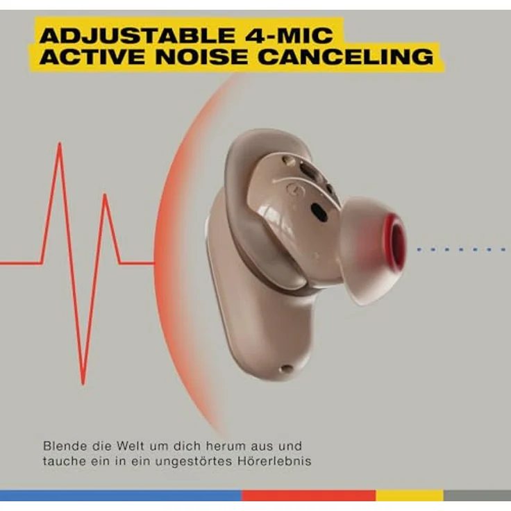 SKULLCANDY Method 360 ANC, Bluetooth In-ear Kopfhörer mit aktivem Noise Cancelling, 32 Stunden Akkulaufzeit, Plasma – Bild 3