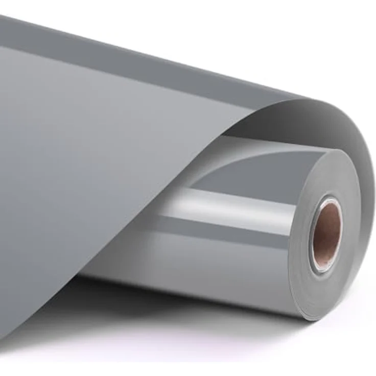 Loklik Permanent haftende Vinylfolie Glänzend 30.5 x 180cm, Silber - Hochwertige Folie für Glas, Keramik und Metall mit langlebigen Farben – Bild 1